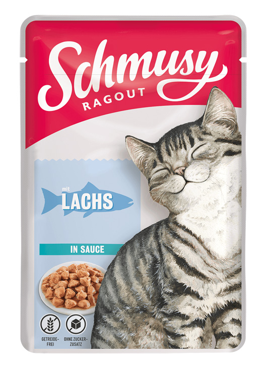 Schmusy - Ragout mit Lachs in Sauce - 22 x 100g - 1