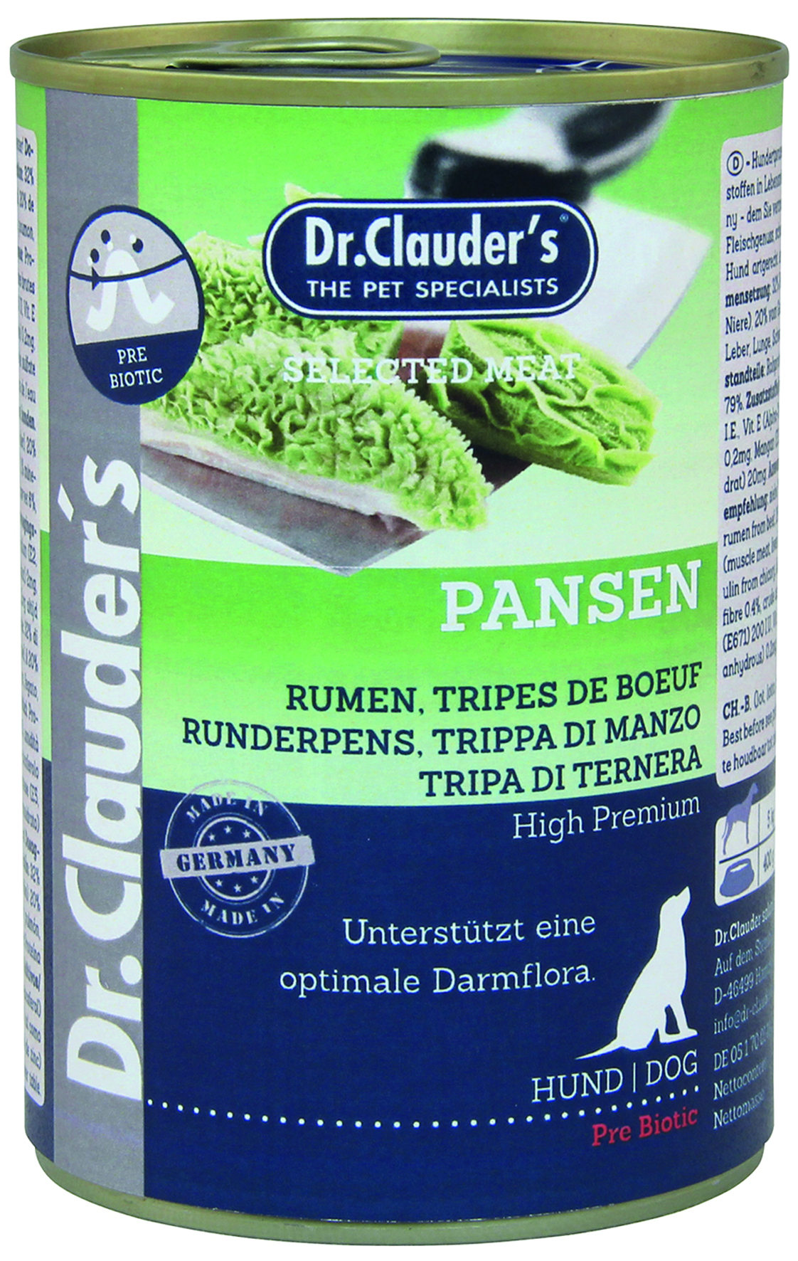 Dr. Clauder - Selected Meat Pansen - 6 x 400 g - 1