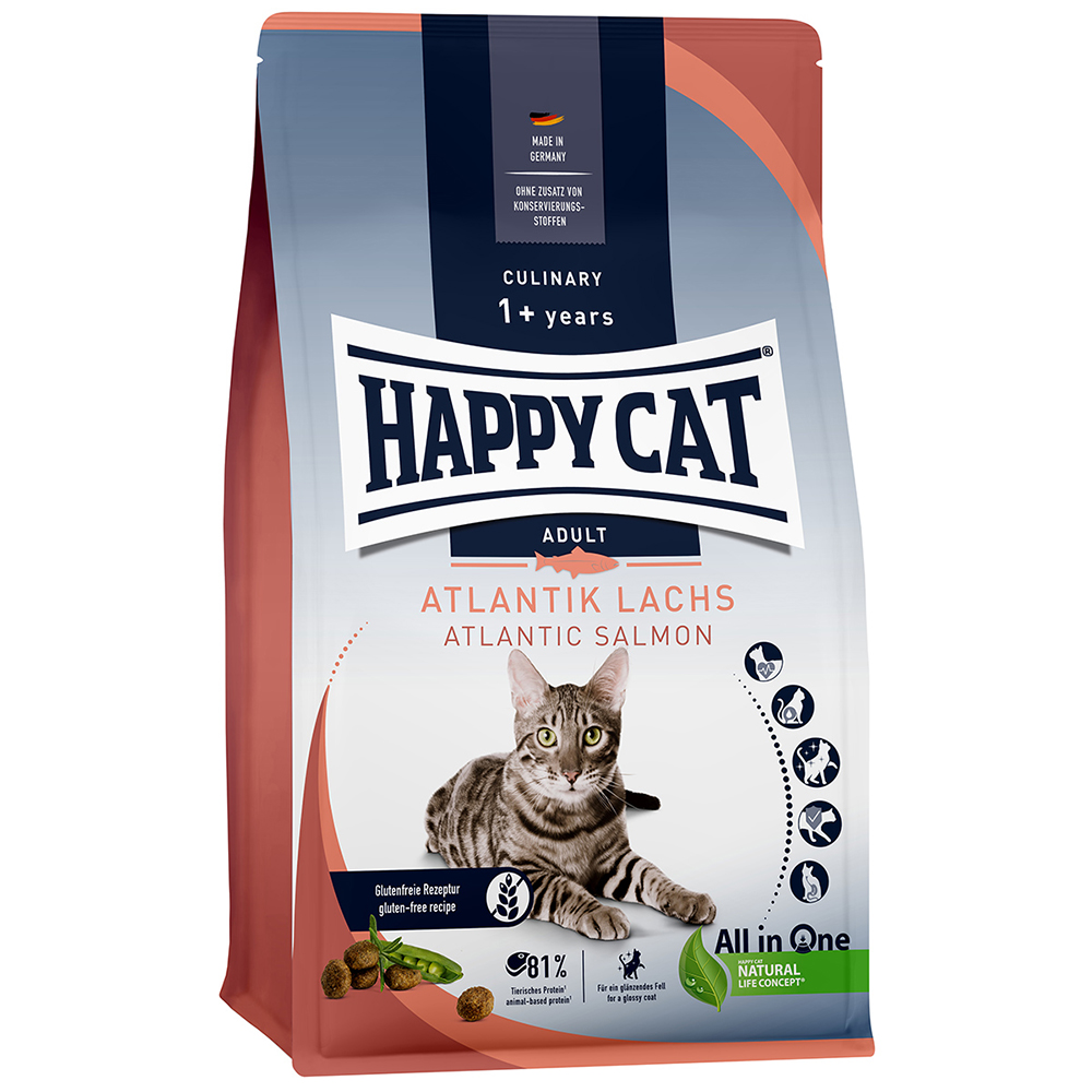 Happy Cat - Culinary Adult Atlantik Lachs - 6 x 300g - 1