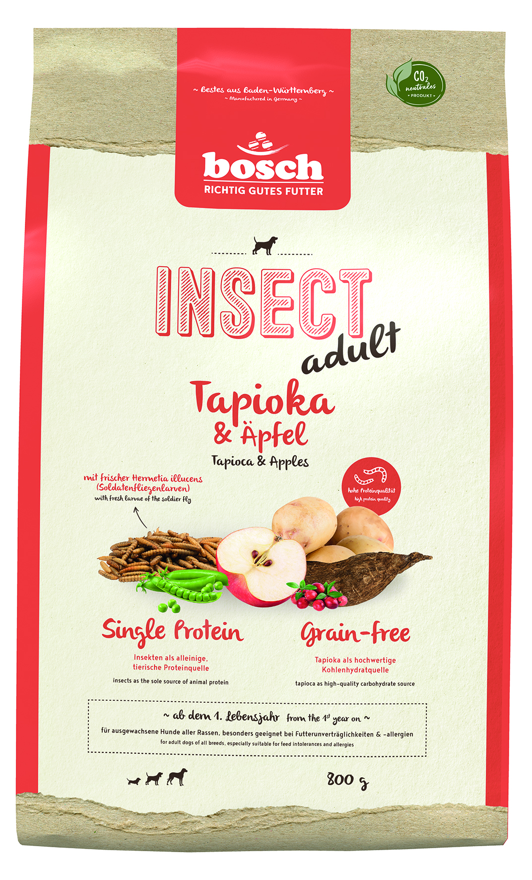 Bosch - Insect Adult Tapioka & Äpfel - 1 x 800 g - 1