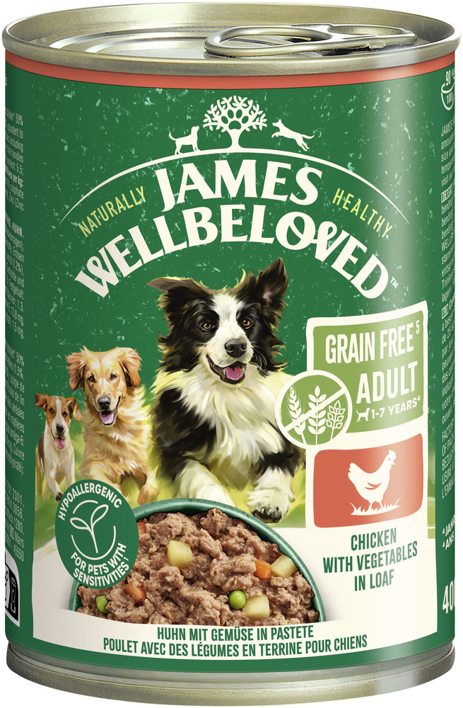 James Wellbeloved - Grain Free Huhn mit Gemüse in Pastete - 6 x 400 g - 1