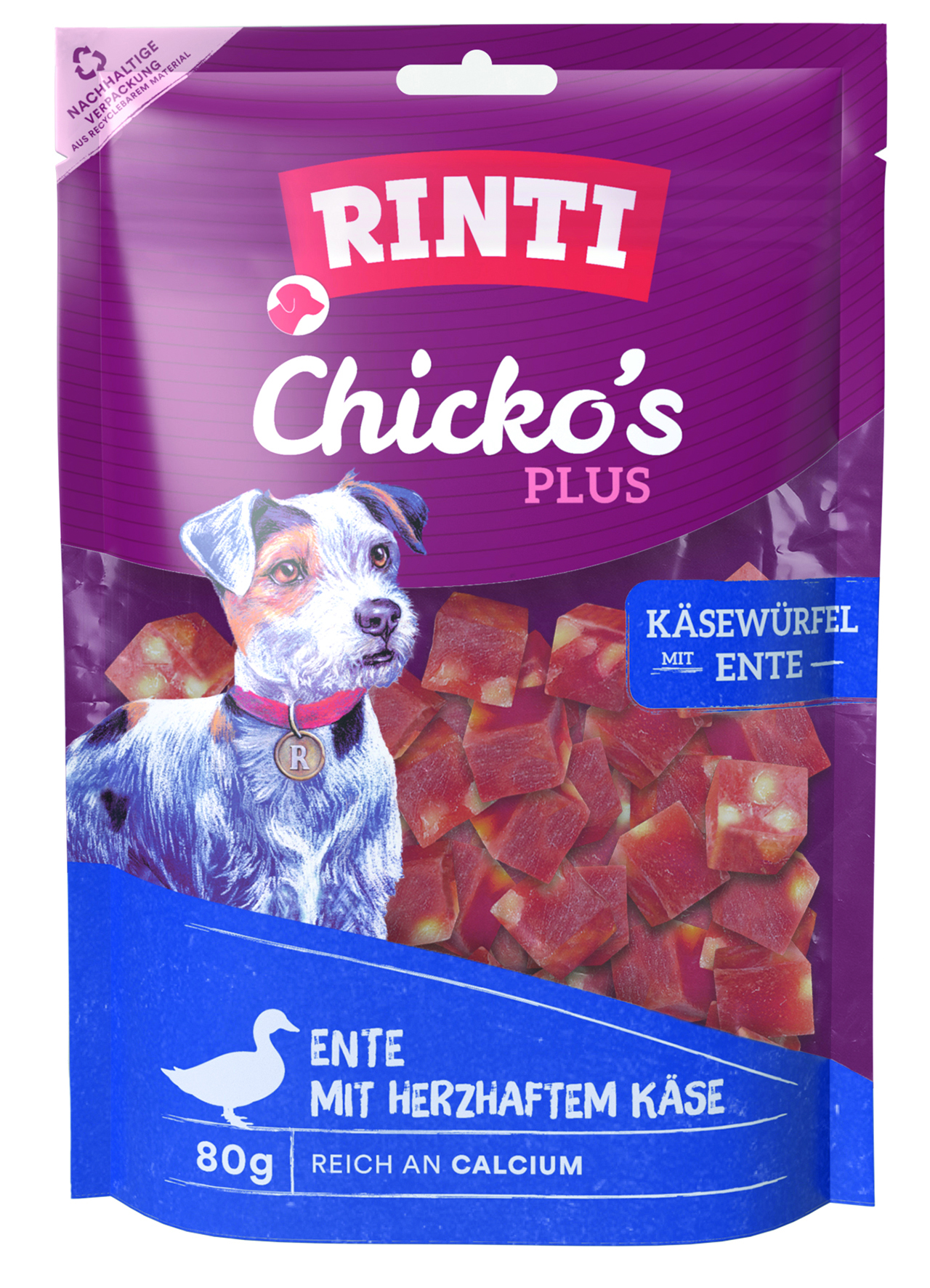 Chicko Käsewürfel mit Ente