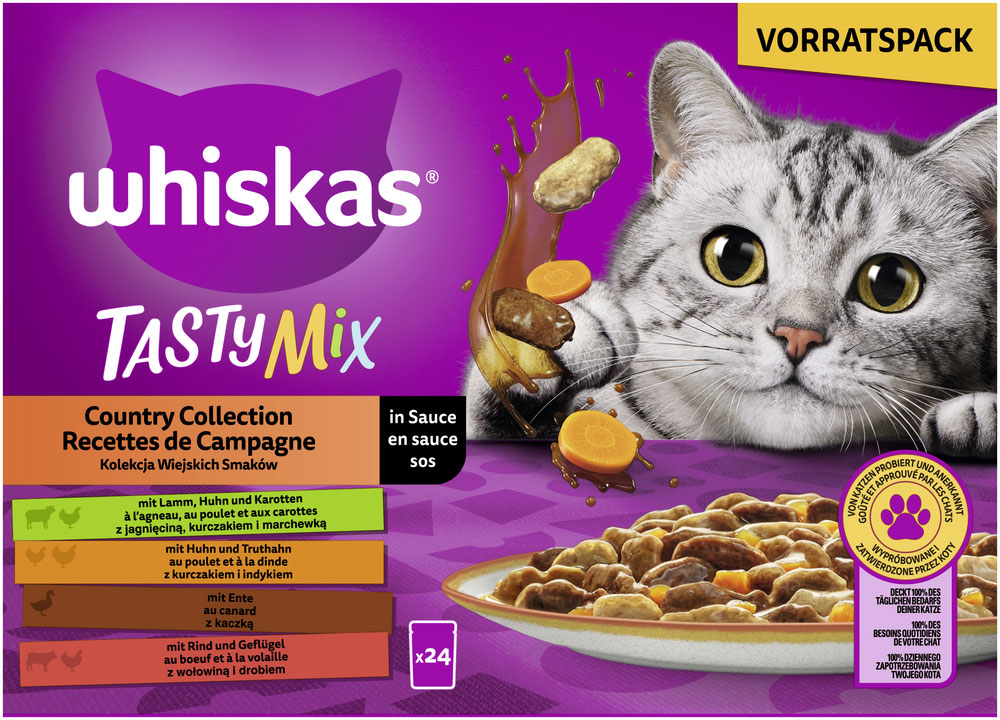 Whiskas - Whiskas Tasty Mix Multipack Country Collection in Sauce - 2 x 24X85g - 1