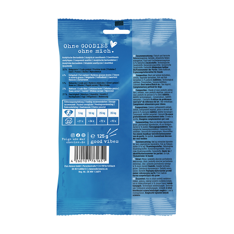 Chewies - Training MINI Lachsknöchelchen - 1 x 125g - 2