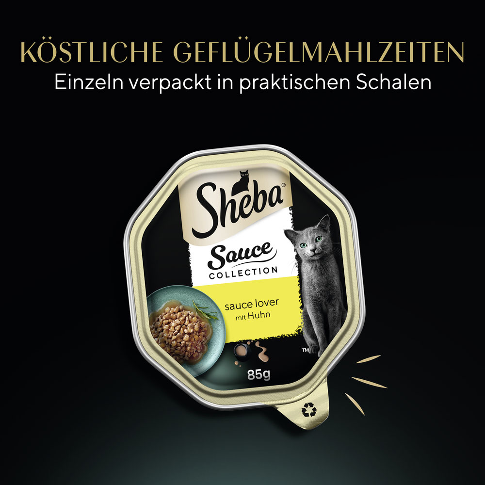 Sheba - Sauce Collection Lover mit Huhn - 22 x 85 g - 2