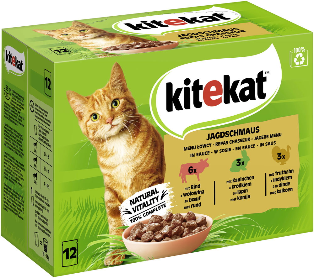 Kitekat - MP Jagdschmaus - 4 x 12X85g - 2