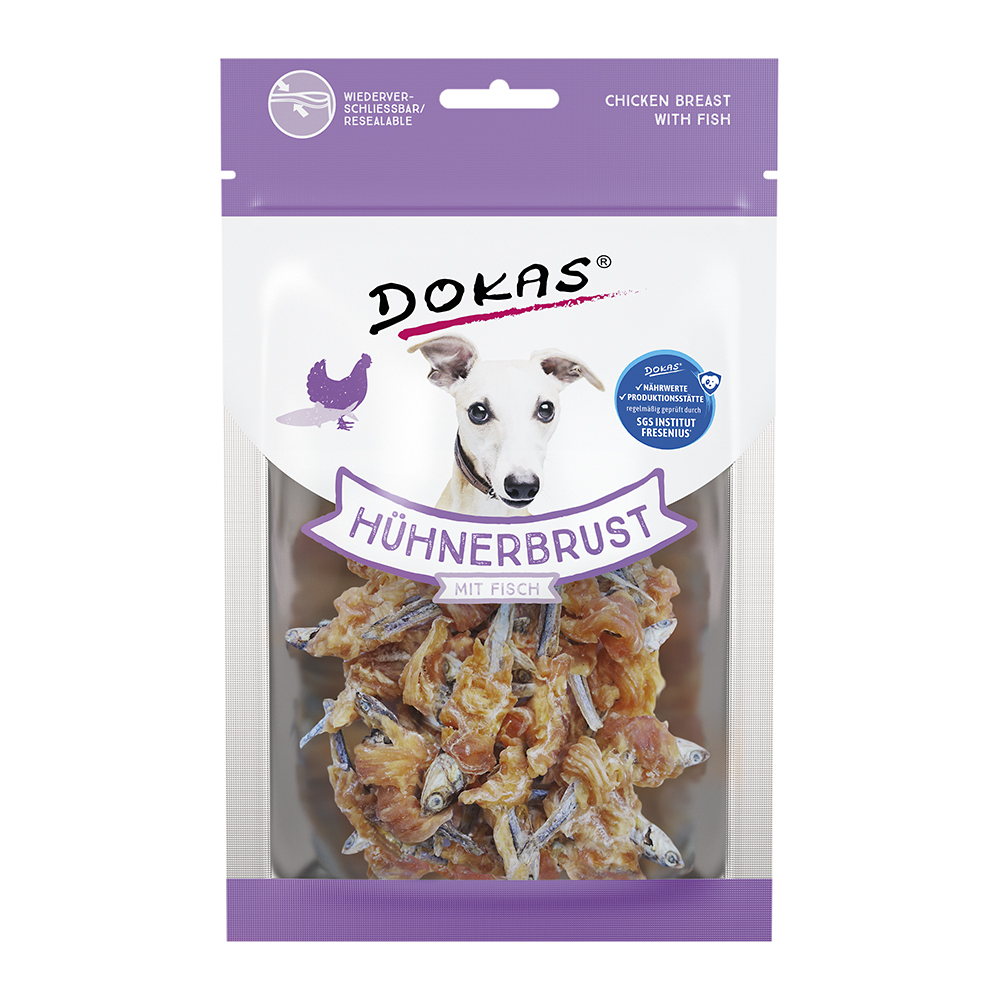 Dokas - Hühnerbrust mit Fisch - 1 x 70 g - 1