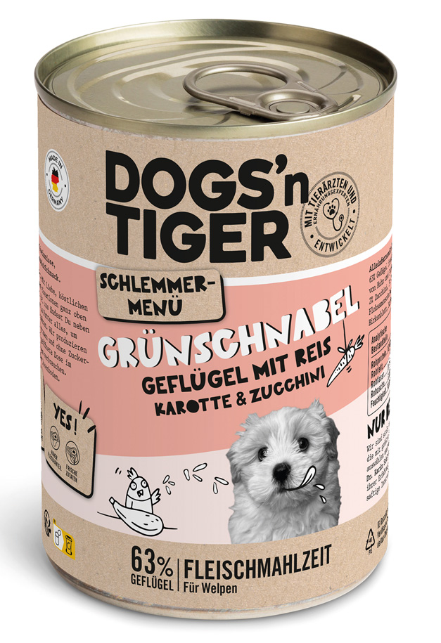 Dogs'n Tiger - Grünschnabel - 6 x 400g - 1