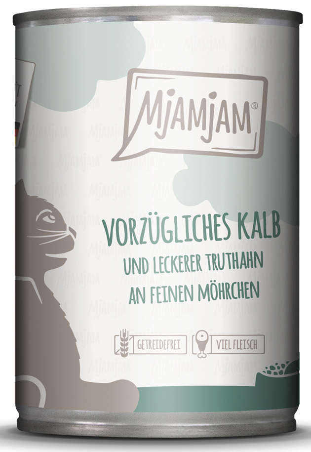 vorzügliches Kalb & Truthahn an leckern Möhrchen