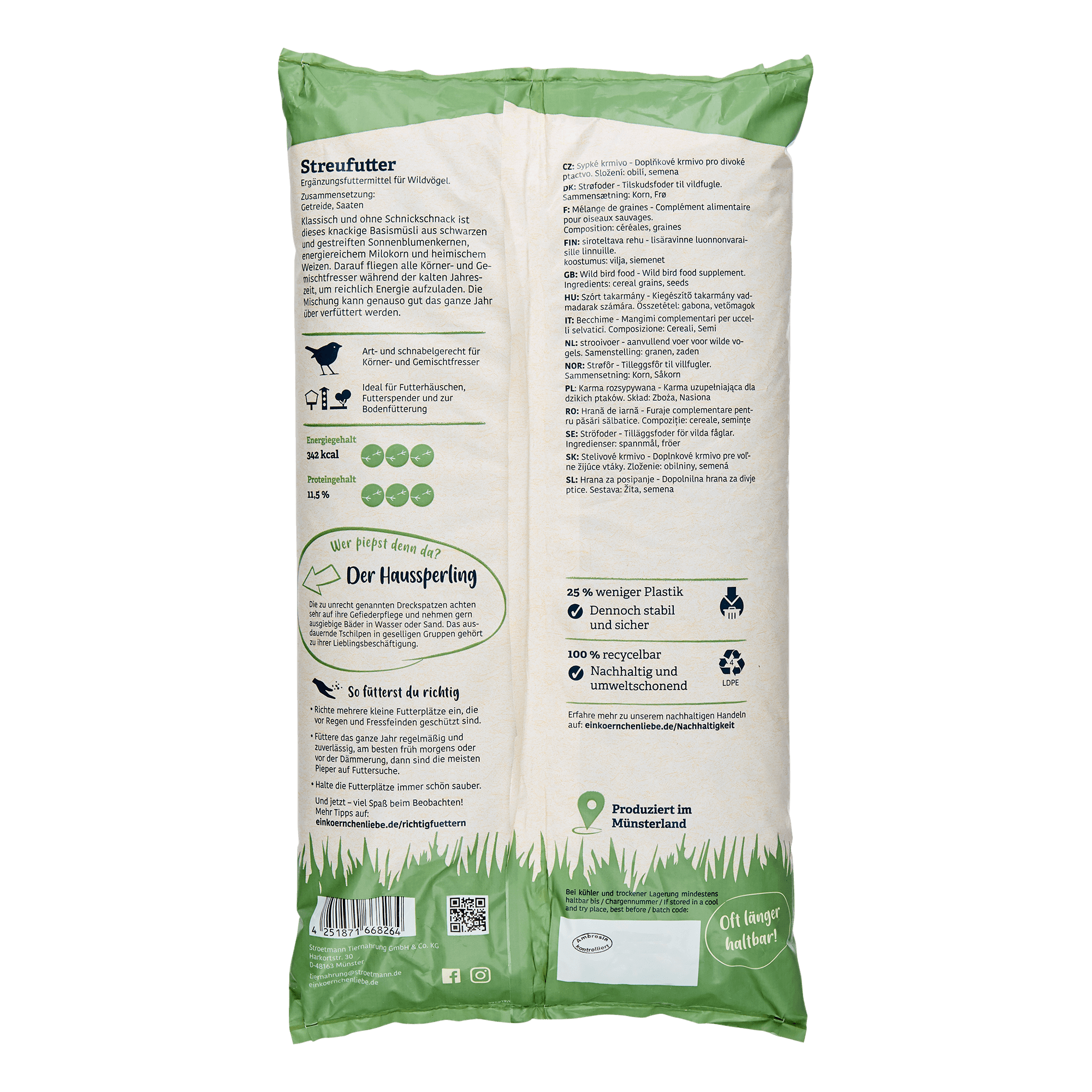 elles - Streufutter 2,5kg - 6 x 2.5 kg - 2