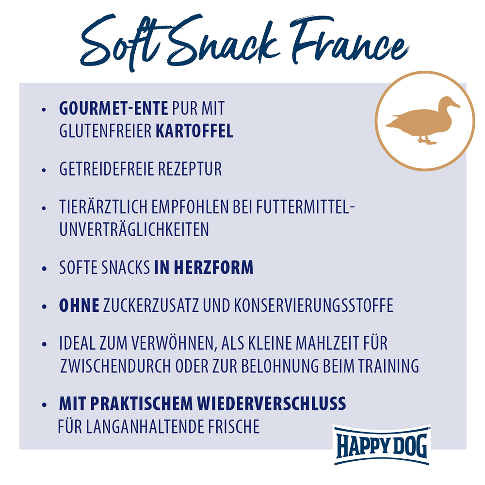 Happy Dog - Soft Snack France - 10 x 100 g - 2