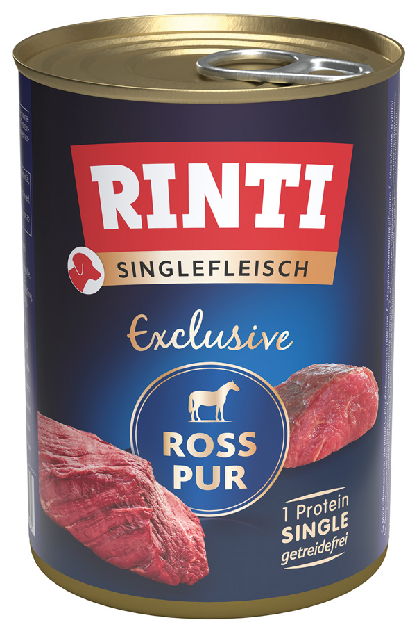 Rinti - Singlefleisch Ross Pur - 12 x 400g - 1