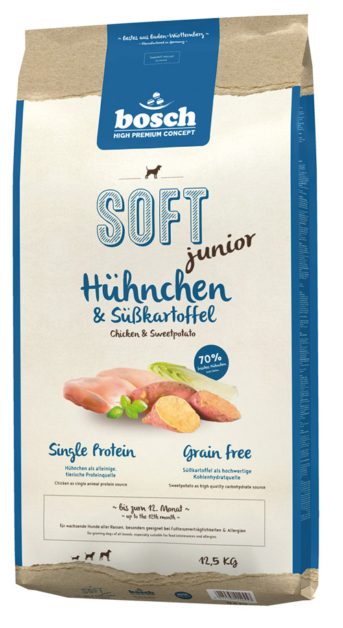 Bosch - Soft Junior Hühnchen & Süßkartoffel - 1 x 12,5kg - 1