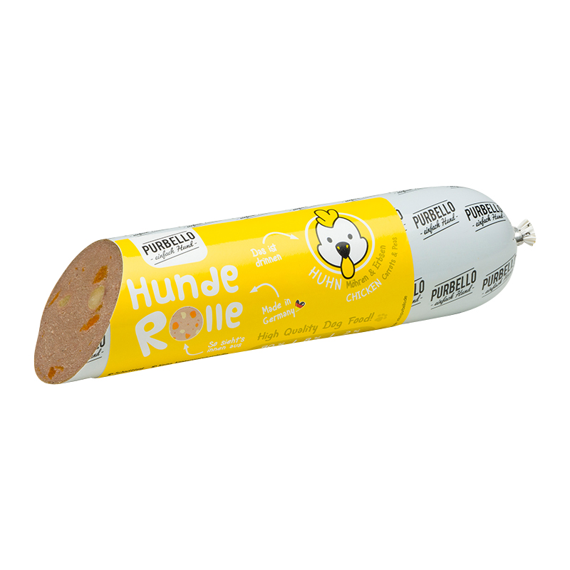 Purbello - Hunderolle mit Huhn - 8 x 400g - 3