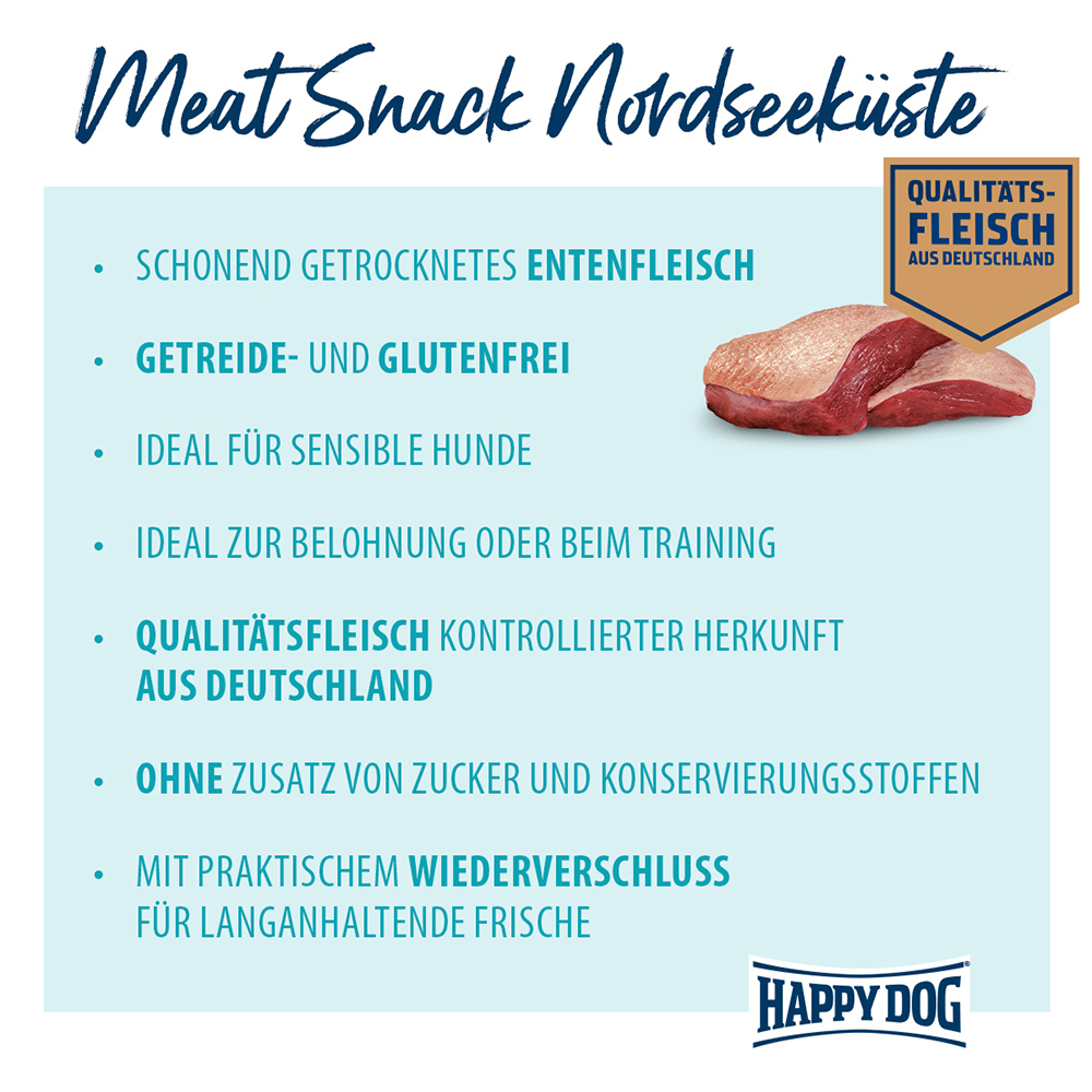 Happy Dog - Meat Snack Nordseeküste - 1 x 75 g - 4