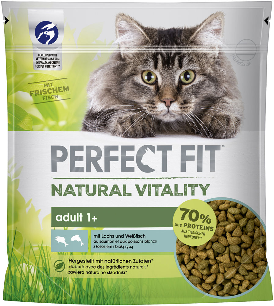Natural Vitality mit Lachs & Weißfisch Adult 1+