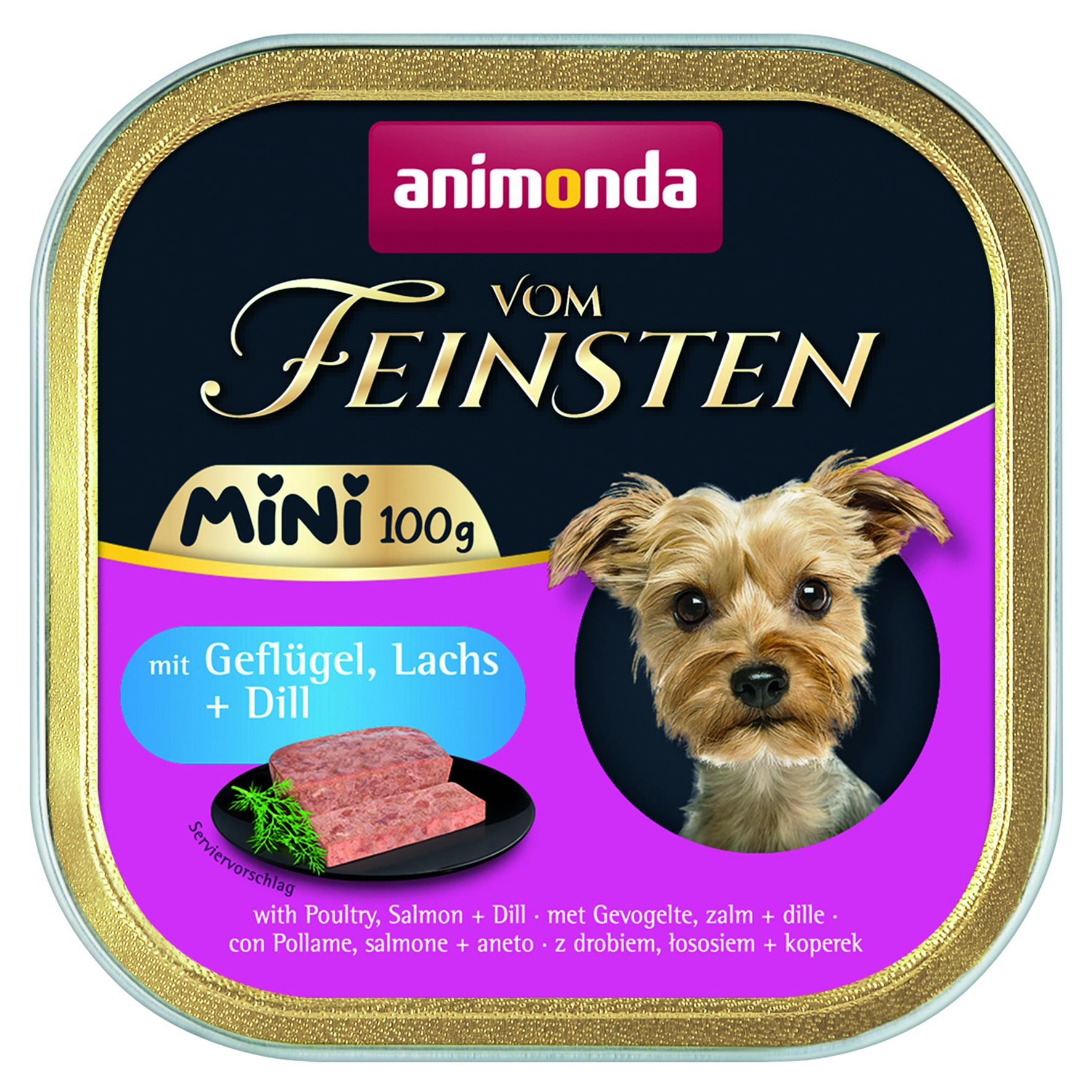vom Feinsten Adult Mini Geflügel, Lachs + Dill