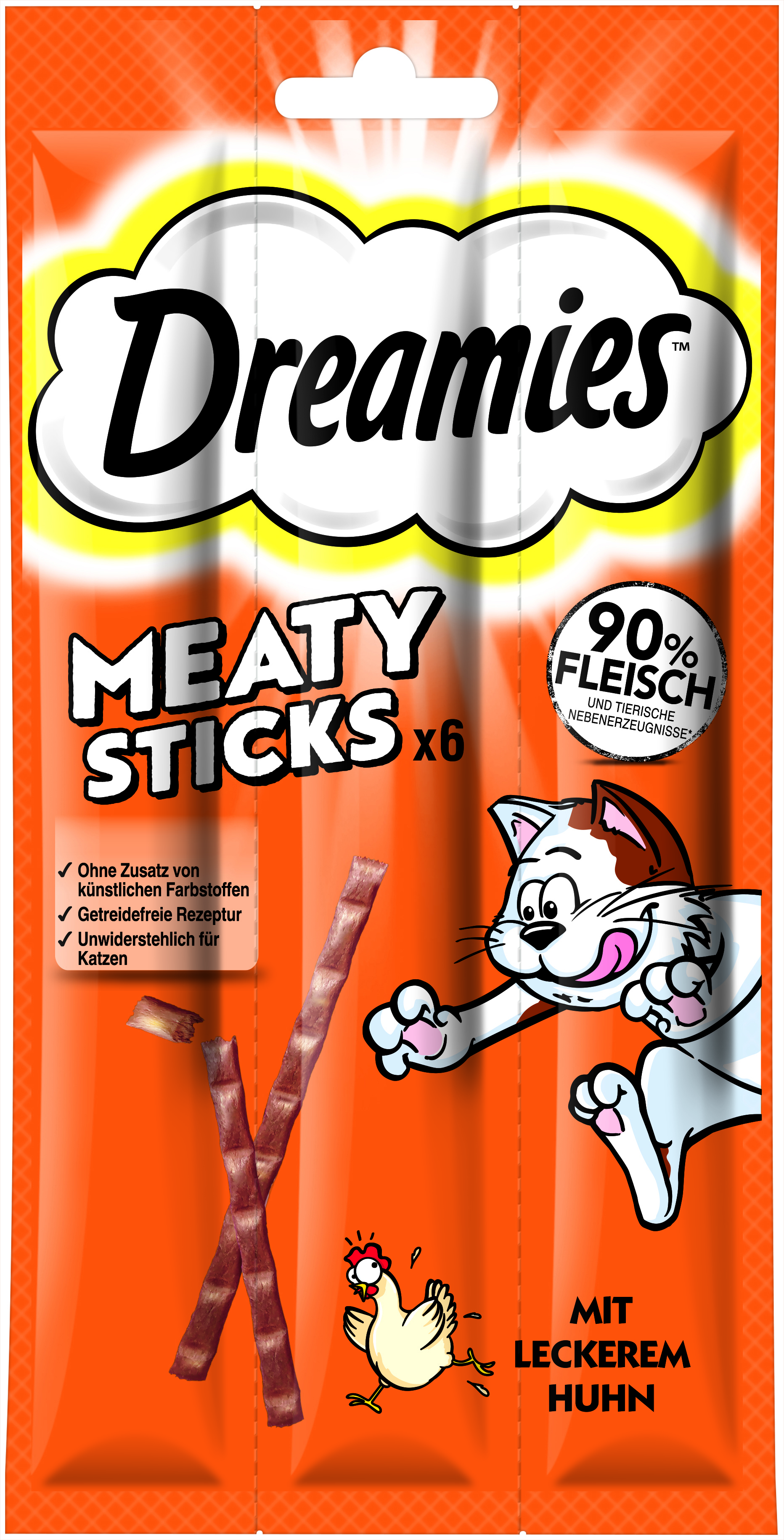 Meaty Sticks 6 Pack mit Huhn