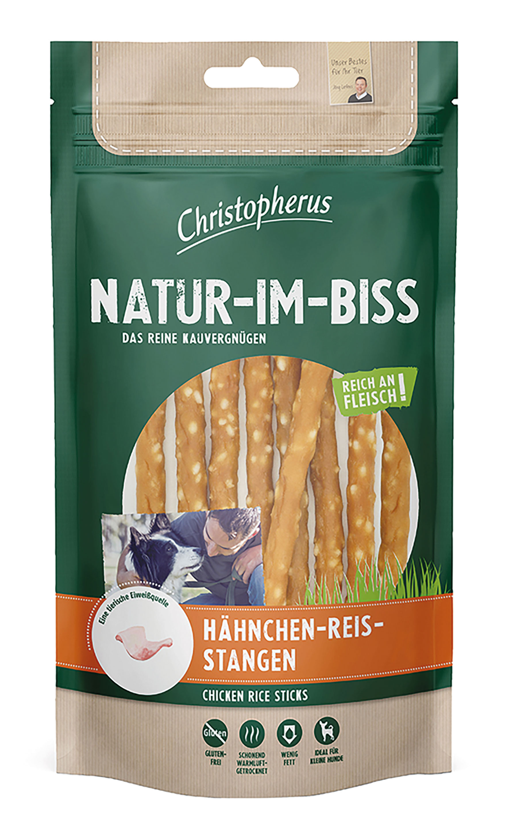 Hähnchen-Reis-Stangen