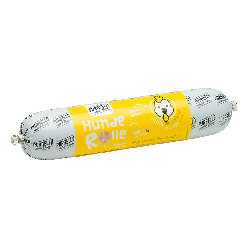 Purbello - Hunderolle mit Huhn - 8 x 400g - 4