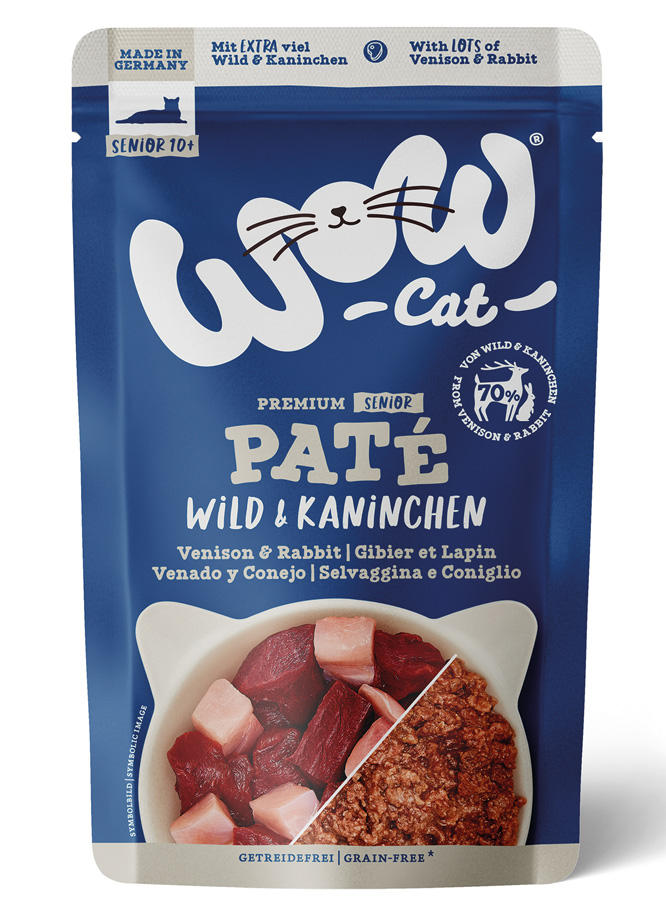 WOW CAT - Senior Wild & Kaninchen - 12 x 125g - 1