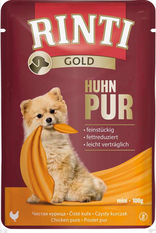 Rinti - Gold Huhn Pur - 10 x 100 g - 1