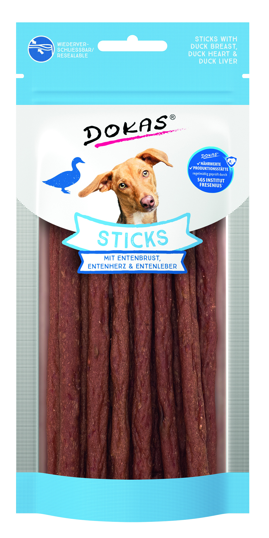 Dokas - Sticks mit  Entenbrust, Entenherz und Entenleber - 12 x 60 g - 1