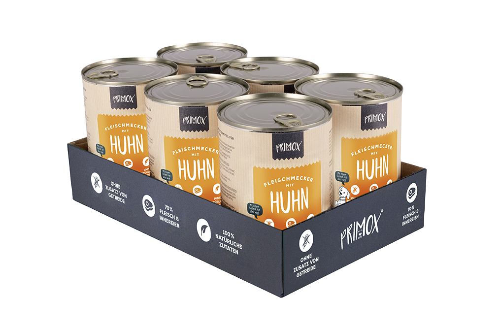 Primox - Hunde Nassfutter mit Huhn 6 x 400g - 6 x 400 g - 5