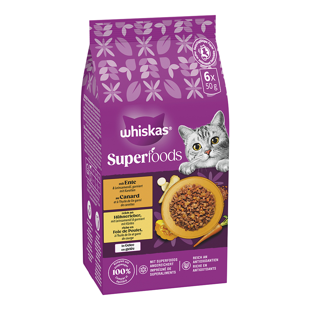 Multipack Superfoods 2 Varietäten Ente & Karotten, Huhn & Leber in Gelee