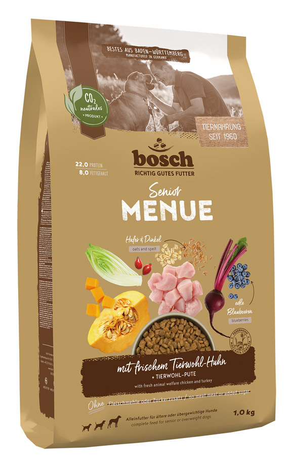 HPC MENUE Senior mit Tierwohl Huhn + Dinkel + Hafer