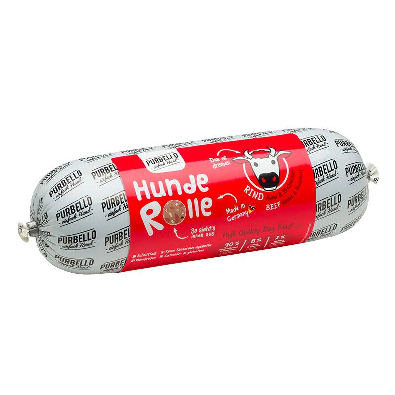 Purbello - Hunderolle mit Rind - 8 x 800g - 4