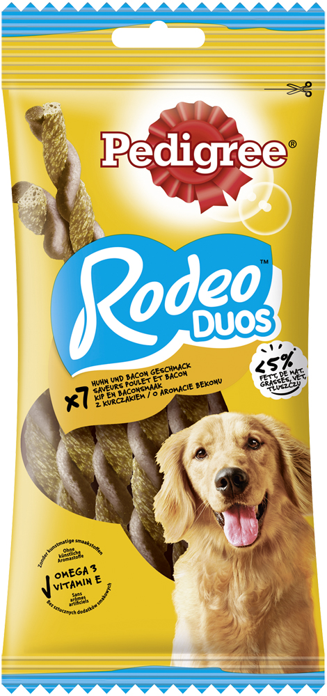 Pedigree - Rodeo Duos mit Huhn & Bacon - 10 x 7 Stück - 1