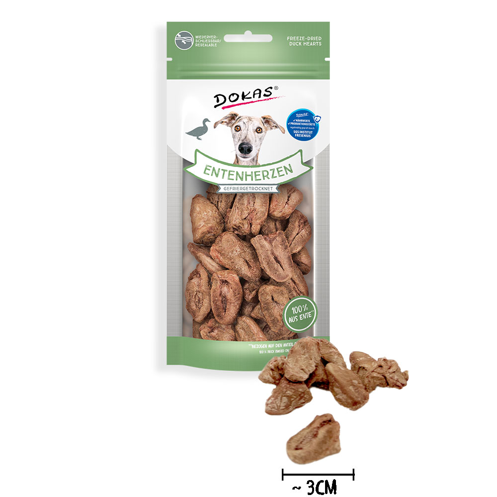 Entenherzen, gefriergetrocknet