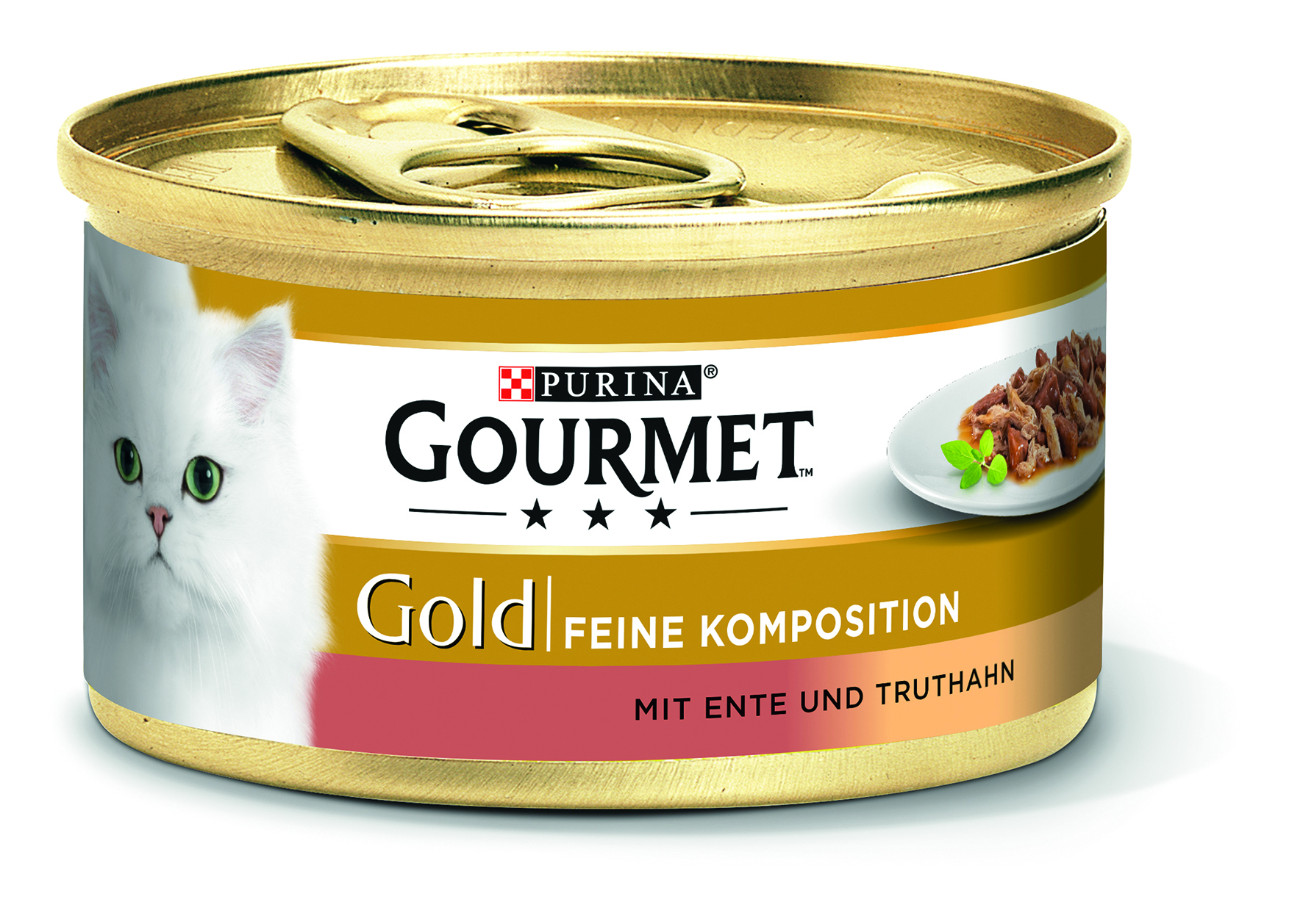Gold feine Komposition mit Ente & Truthahn