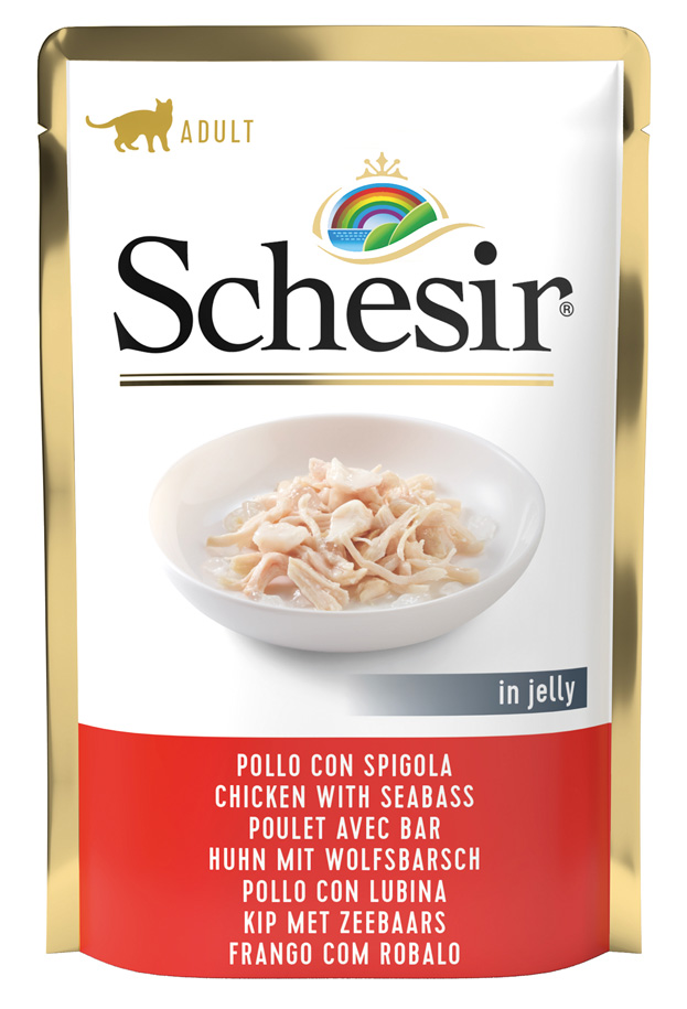 Schesir - Hühnerfilet mit Wolfsbarsch - 20 x 85g - 1