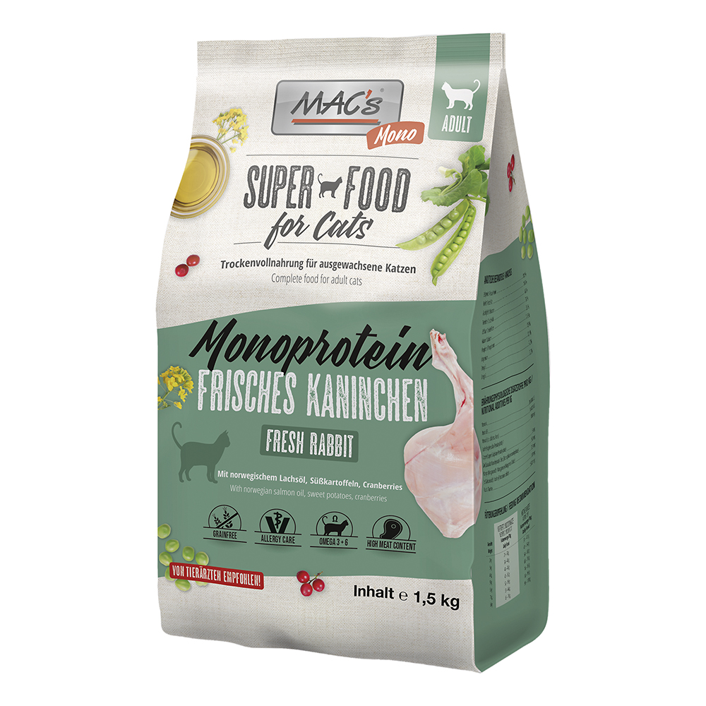 MAC´s - CAT Mono frisches Kaninchen - 4 x 1.5 kg - 1