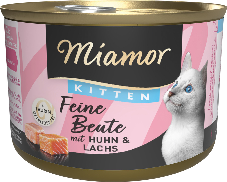 Miamor Feine Beute Kitten Huhn & Lachs