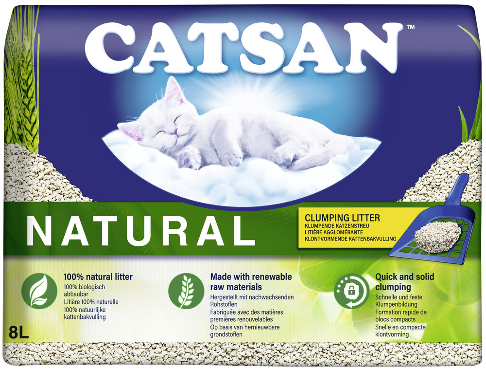 Catsan - Natural Streu - 1 x 8 Liter - 1