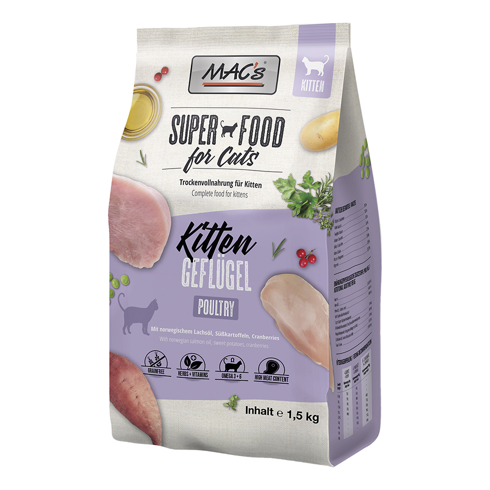 MAC´s - CAT Kitten Geflügel - 4 x 1.5 kg - 1