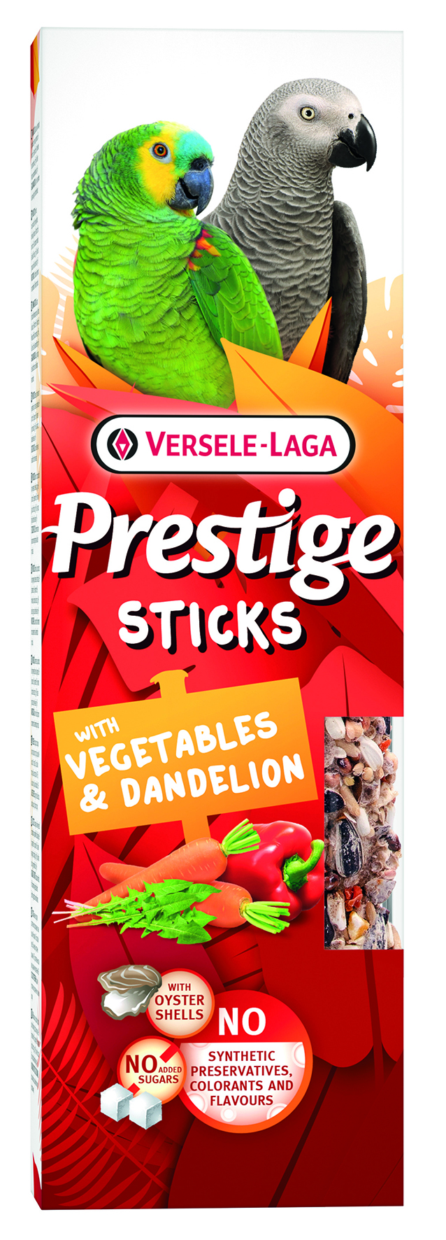 Prestige Sticks Papageien mit Gemüse & Löwenzahn
