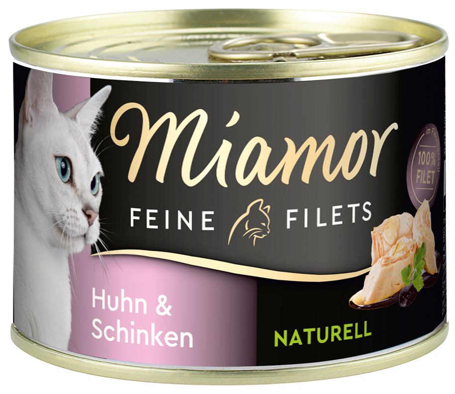 Miamor - Feine Filets Natur Huhn & Schinken - 12 x 156 g - 1