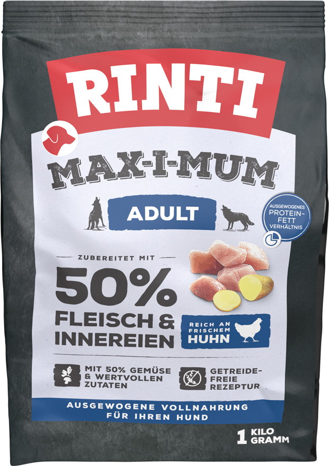Rinti - Max-i-Mum Adult 50% Huhn - 7 x 1 kg - 1