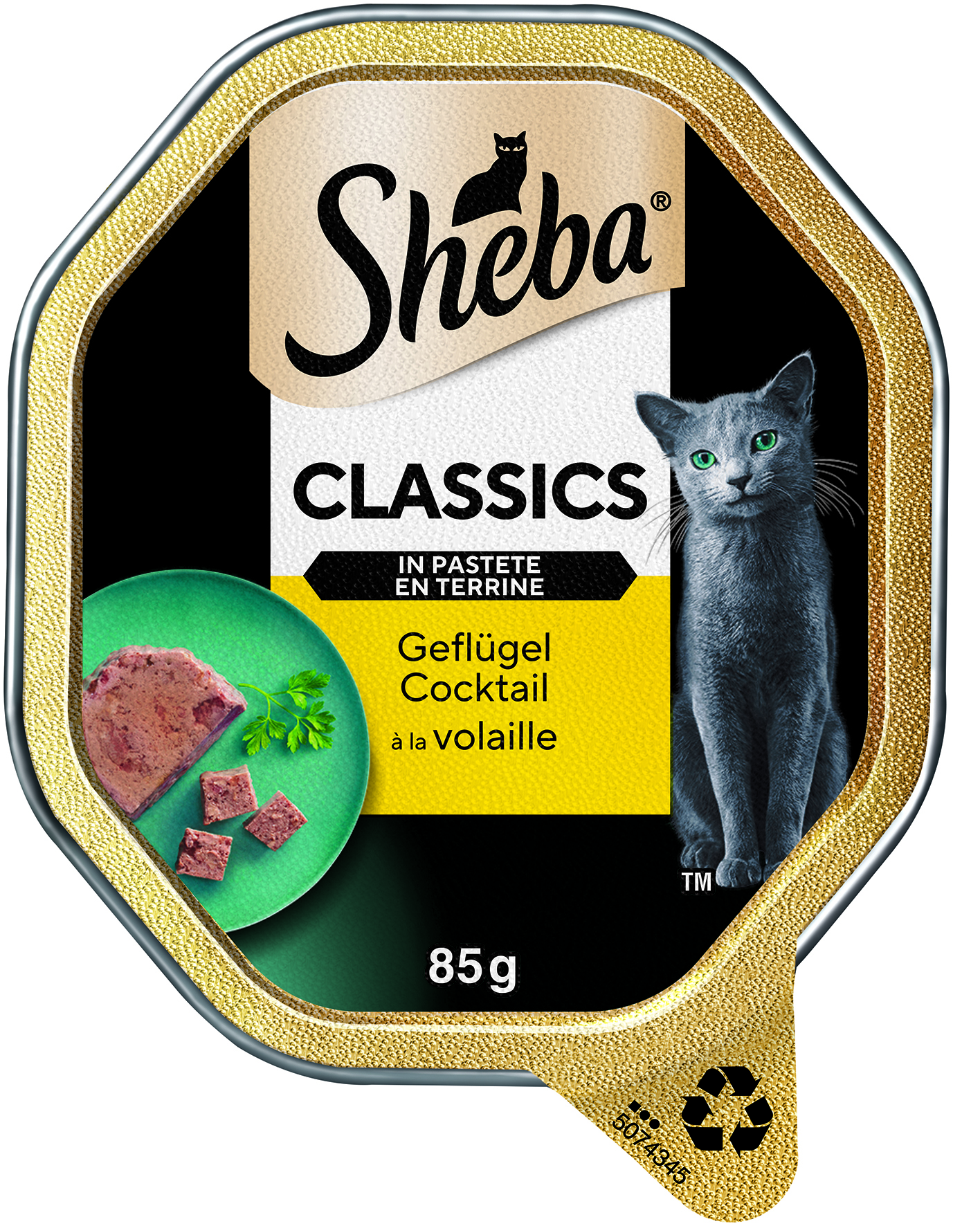 Sheba - Classic Geflügel-Cocktail - 22 x 85 g - 1