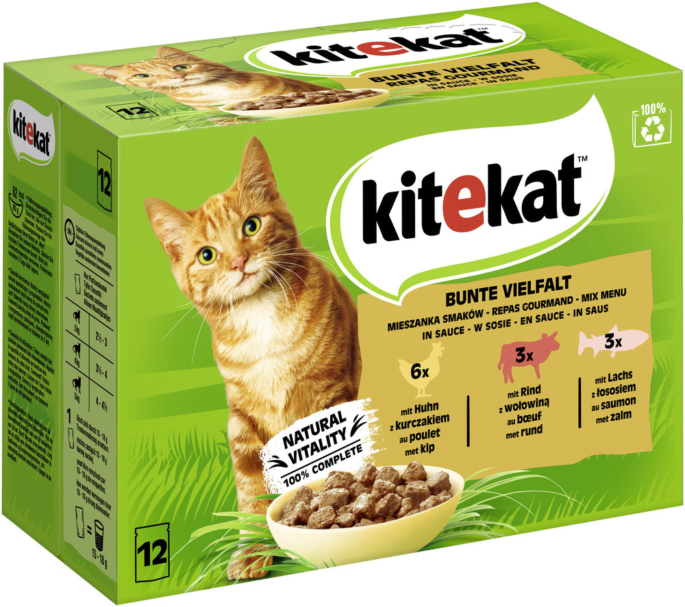 Kitekat - MP Bunte Vierfalt - 4 x 12X85g - 2