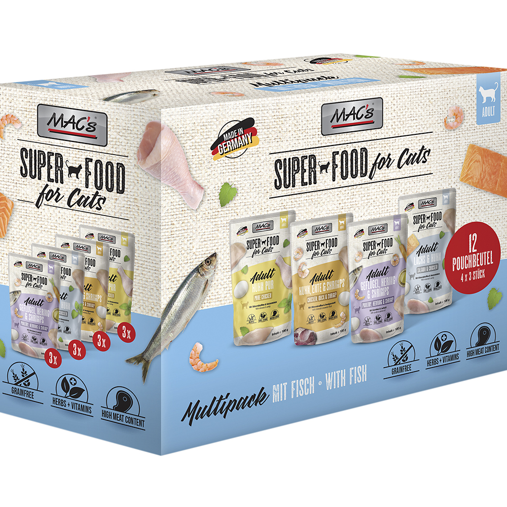 CAT Pouchpack Multipack mit Fisch
(3 Stk. pro Sorte 850, 855, 856, 857)