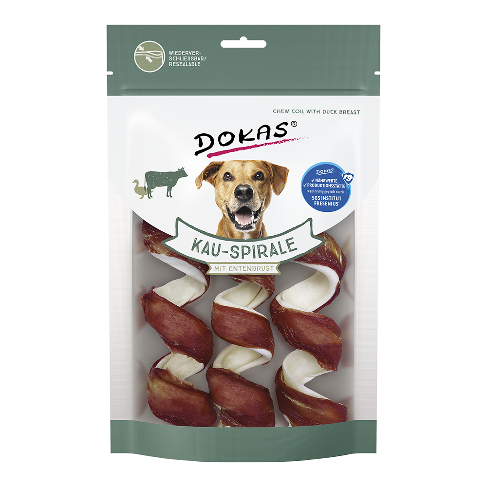 Dokas - Kau-Spirale mit Entenbrust - 1 x 110 g - 1