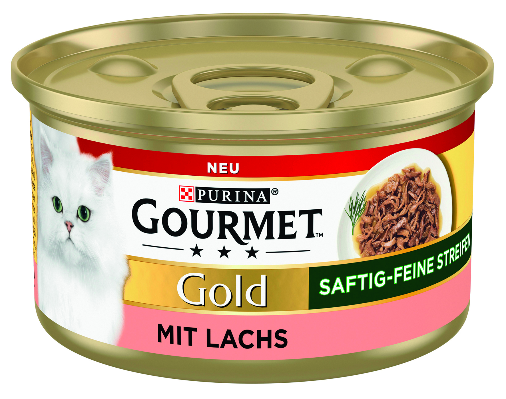 Gold Saftig-feine Streifen Lachs