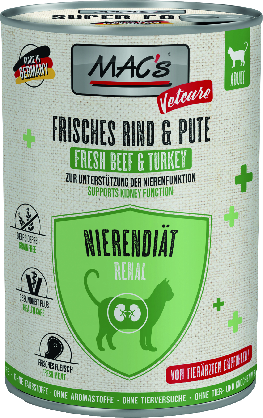 CAT Vetcare Nierendiät Rind & Pute