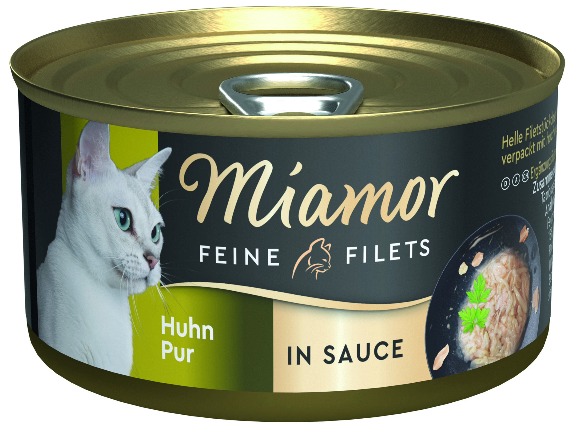 Feine Filets mit Huhn in Sauce