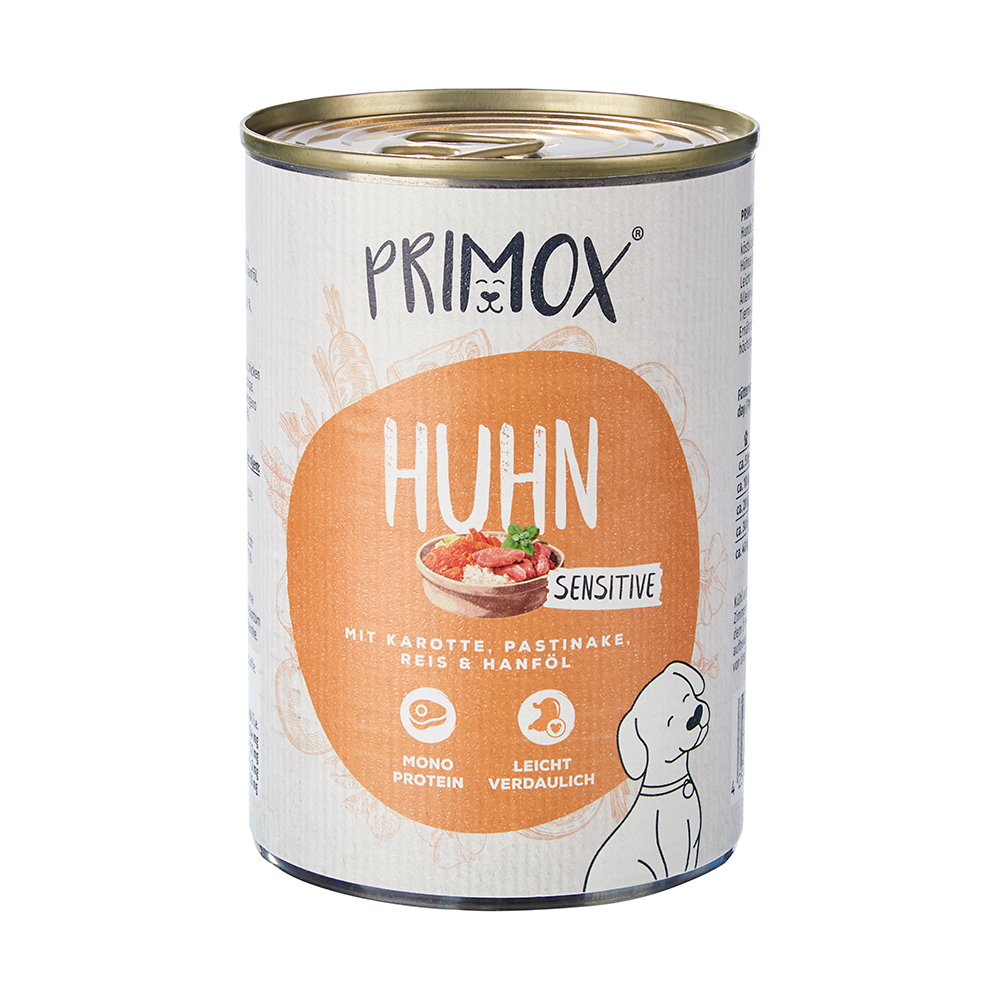 Hunde Nassfutter MENÜ mit Huhn 6 x 400G